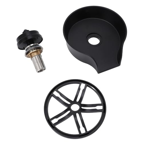 Glass Rinser Stainless Steel Bottle Washer for Kitchen Sink, Black