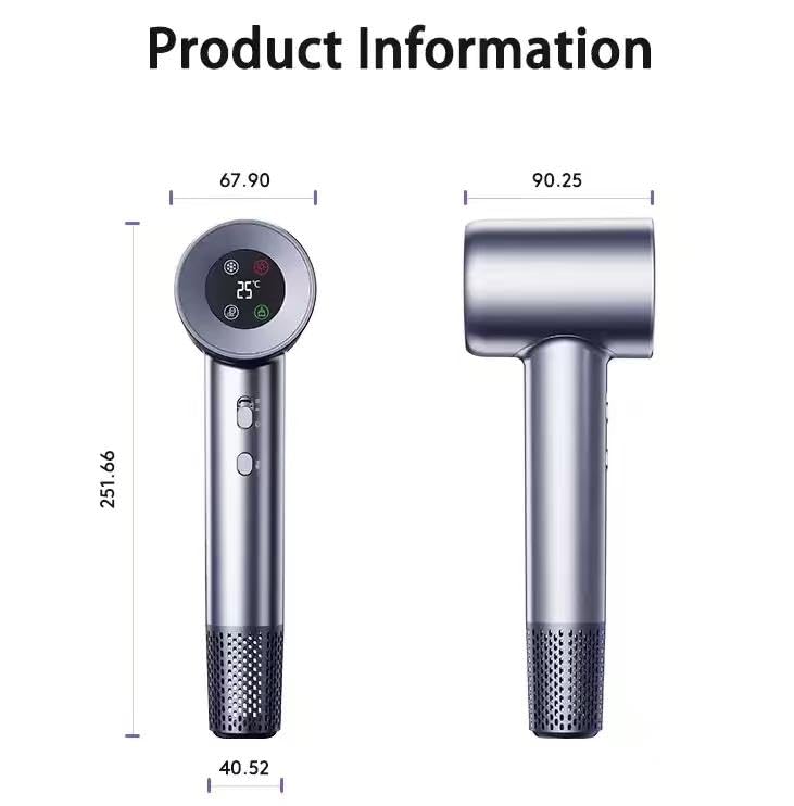  [AUSTRALIA] - Ionic Hairdryer 110,000 RPM | Professional Hair Dryer for Women & Salon Use | Fast Dry Brushless Motor | Negative Ion Technology | Smart Digital Display | Low Noise Blow Dryer | Gift Box Included