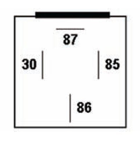 Hella 965400031 Black 24V 30 Amp Mini ISO SPST Relay with Bracket