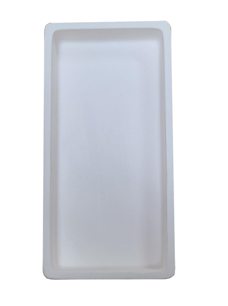 OTOOLWORLD 99.3% Alumina Crucible Al2O3 Aluminum Oxide Crucible Assay Crucible for Lab Laboratory (200x100x30MM) 200x100x30MM