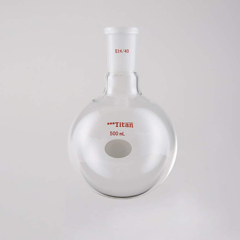 Lab Boiling Flasks 500ml Single Neck Round Bottom Boiling Flasks with 24/40 Standard Taper Outer Joint