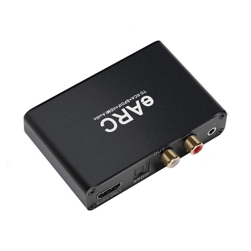 HDMI eARC/ARC to HDMI, RCA R/L, Optical, 3.5mm Audio Converter, eARC/ARC Audio Converter Extractor/Adapter for TV