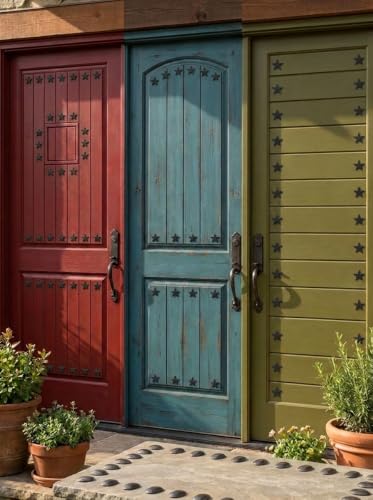 1.5”- STAR Clavos Nails | Hand Forged Iron Black Decorative Hardware Doors Gates Beams Furniture Rustic Old World Farmhouse Accent (5) 5