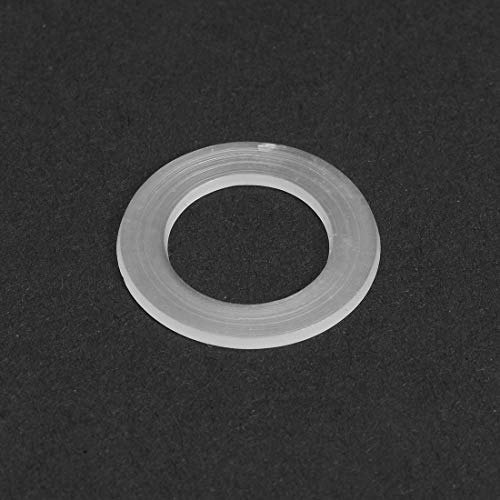 uxcell Nylon Flat Washers M12 20mm OD 12mm ID 1mm Thickness Sealing Gasket for Faucet Pipe Water Hose, Clear, Pack of 200 M12x20mmx1mm