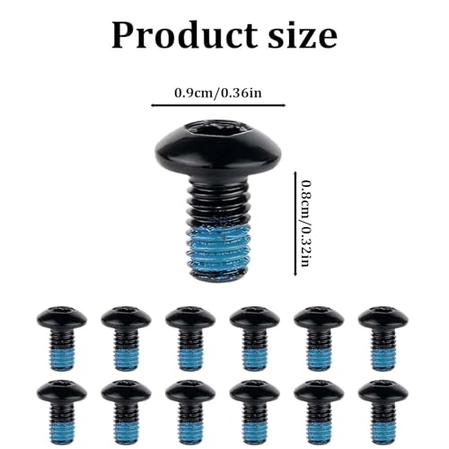 M5 Water Bottle Cage Bolts T25 Torx Bike Screws 12PCS Black