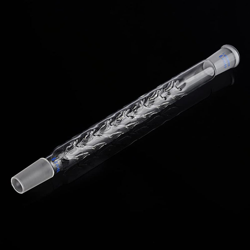 Labasics Vigreux Column, 24/40 Joints Borosilicate Glass Fractional Distillation with Indentations, 200 mm Length for Laboratory