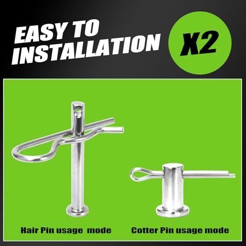 122-Piece Clevis Pin and Cotter Pin Assortment, 15 Metric Sizes