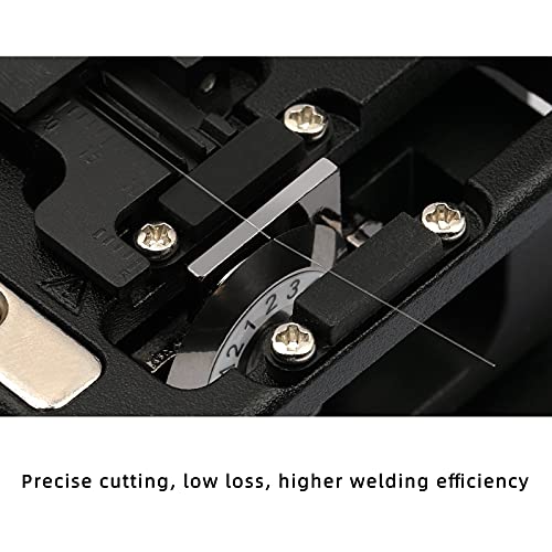 Fiber Cleaver FTTH Fiber Optic Tools High Precision 6C Cable Cutting Fiber Optic Knife Tools Fiber Cleavers 12 Surface Blade