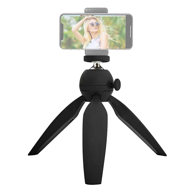 Mini Tripod Stand, Mini Phone Tripod Stand Tabletop Cellphone Tripod Stand Portable Desktop Phone Stand Mini Tripod for Camera/Phone/Webcam, Universal Phone Mount Mini Tripod Stand