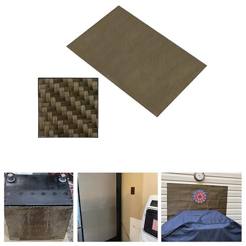 Reinforced Exhaust Heat Shield Mat 24'' x 24'' with Adhesive Backed Resistant Thermal Barrier for Hose and Auto Use Heat Insulation Sheet 24 Inches x 24 Inches(With Adhesive)