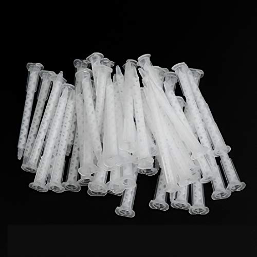 Xiaoyztan 50Pcs 1.3ml Epoxy Mixing Nozzle for AB Glue