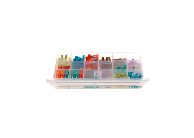 BOSCH 1987529079 Blade Fuse Assortment Kit (251 pcs.) - Includes 20 Different Fuses and Storage/Organizer Case