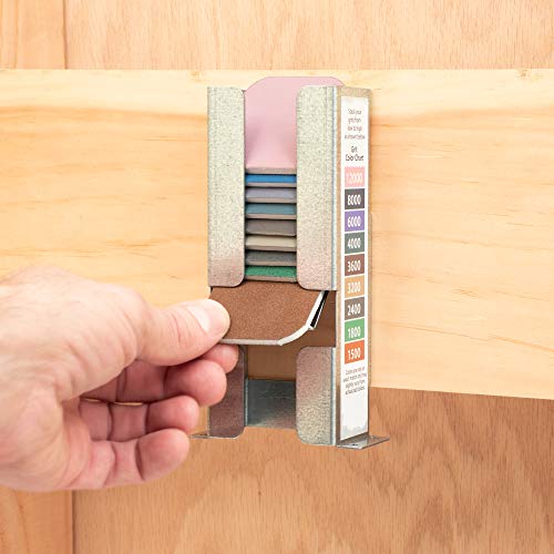 2 inch by 2 inch Micro-Mesh Soft Touch Sanding Pads and Steel Dispenser