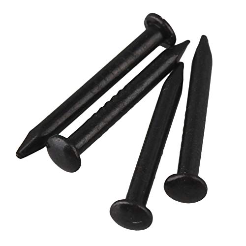 50 Pcs Black 15x1.5mm Round Head Copper Nails Long Copper Nails Home Accessories for Furniture Decoration