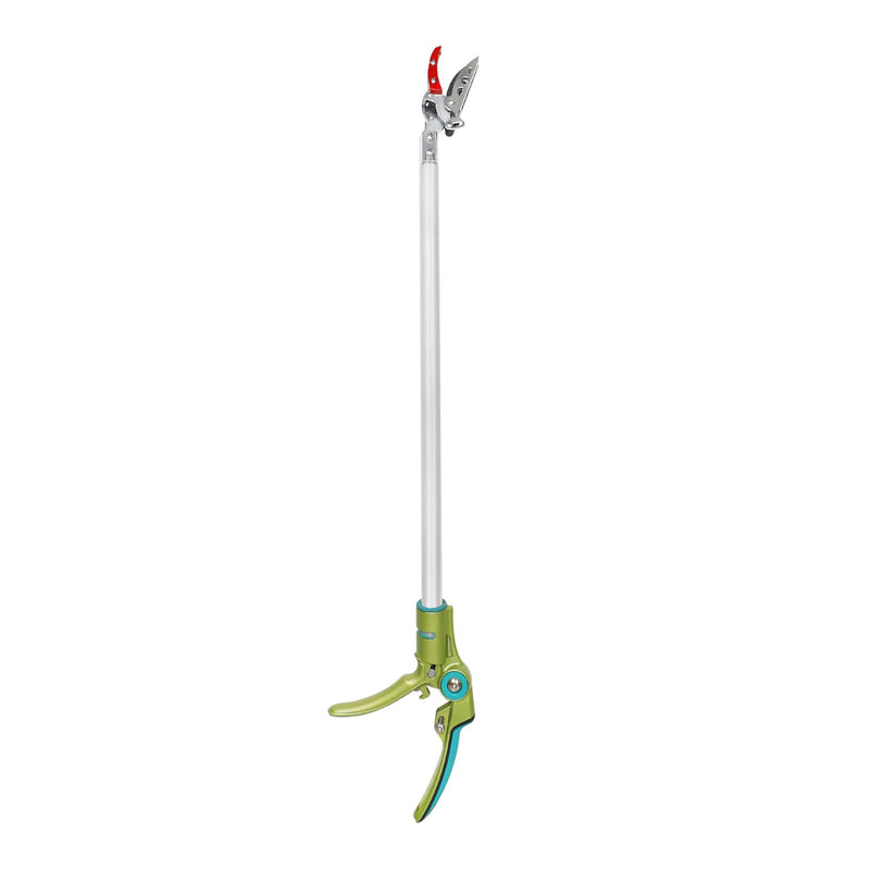 GARTOL Cut & Hold Long Reach Pole Pruner, 32 Inch Lightweight Tree Trimmer Long handle Pruner, Cuts up to 1/2 Inch, One-Hand Garden Pruning Shears for Branches Trimming, Fruit Picking