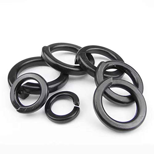 100 Pcs M10 Split Lock Washer Spring Lock Washer, 8.8 Grade Carbon Steel,GB93 High Strength,Gasket Ring for M10 Screw Bolts