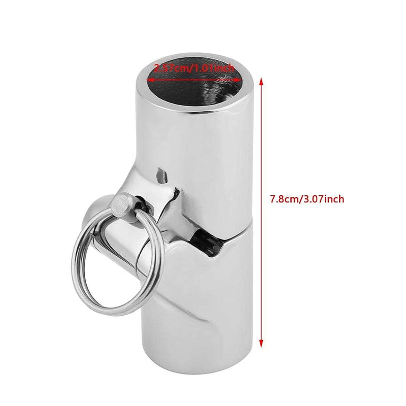 Boat Pipe Connector, Marine Stainless Steel Folding Swivel Coupling Tube Pipe Connector Boat Hardware Fitting(25mm) 25mm