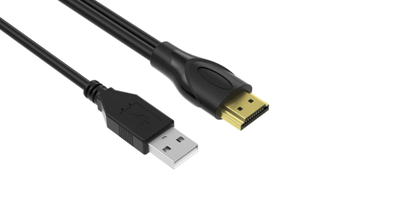 6ft/1.8m 2 Pack USB HDMI KVM Cable for HDMI KVM Switch, USB Powered and Data Transfer, 4K@60Hz YUV 4:4:4 6 FT/ 2 Pack