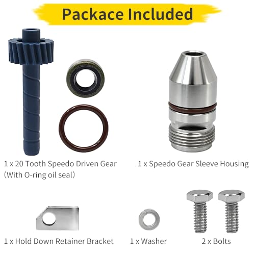 20-Tooth Speedometer Driven Gear & Speedo Housing Kit Compatible with GM TH350 Turbo 350