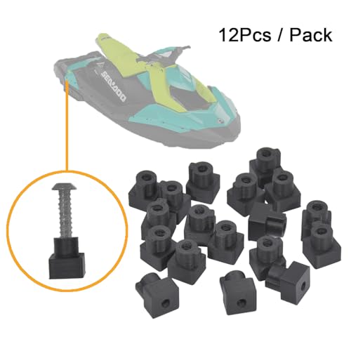 12 Hull Insert Nuts for Sea-Doo Spark/Trixx, Replaces 291003793