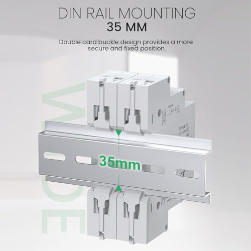 Garosa DIN Rail Voltmeter 3 Digits DC 11V to 310V Voltage Range Voltage Meter LCD Display with Switch Output Function Isolated Triple Way Modular Electrical Instrument