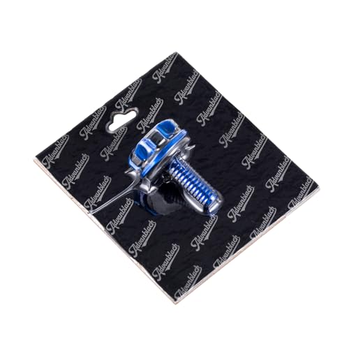 Advanblack Axion CNC Knurled Seat Bolt Kit – 6061 Billet Aluminum Tab Screw Knob Cover Fits Harley Touring Street Glide Road Glide Road King Electra Glide Dyna Softail 1997-2025 (Black and Blue) Black and Blue