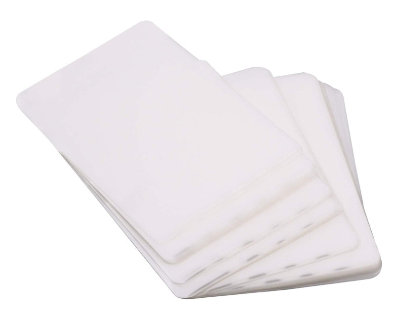 2.5x3.7-Inches Transparent Universal Thermal Laminating Sheets Pouches Premium Films for Laminator Machine - Photo Paper Files Card Picture Safe for Office 100Pcs