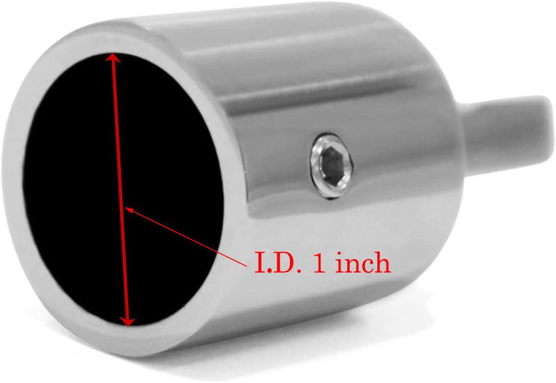 Bimini Top Jaw Slide Eye End Cap Marine Boat Hardware Heavy Dudy Bimin Top Hardware 316 Stainless Steel Round Tubing 2 Pairs 1 INCH