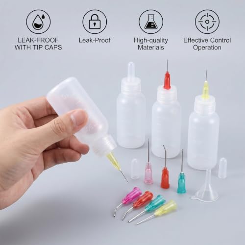 6Pcs Precision Glue Applicator, Glue Bottles Squeeze Bottle