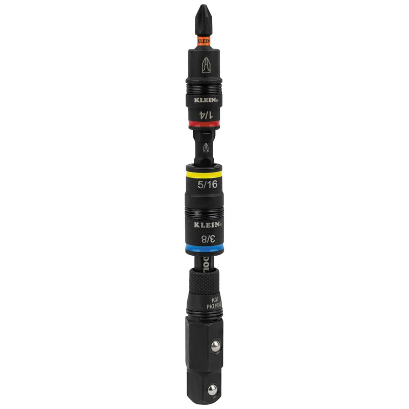  [AUSTRALIA] - Klein Tools 32517HD KNECT 17-in-1 Impact-Rated Hybrid Screwdriver/Nut Driver, Magnetic, Flip Socket, 11 Bits, 3 Nut Drivers, Bit Holder, Square Adapter