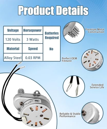 18743 Timer Motor Fit for Fleck 5600 2500 2510 2750 9000 9100 9500 Control Valve Replacement 18743-1 13400 13944 11384 18743-2