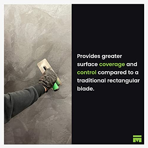 Stainless Steel Plaster Trowel, (11x4.7inch) Venetian Plaster Trowel, Plaster Tool, Large 280x120 mm, Meoded Paint & Plaster