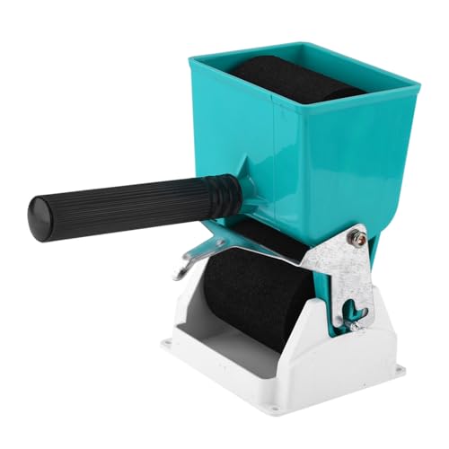 Manual Glue Applicator Roller, Portable Adjustable Coating Tool for Woodworking Leather Plastic Metal Green Cream 180mL 3 Inch with 2 Rollers Non Slip Handle