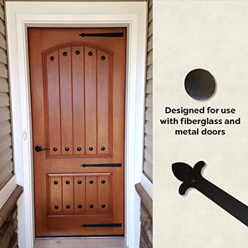 Self Adhesive Dome Top Round Clavos, 1-1/2" - Upholstery Nails & Furniture Tacks - Decorative Door Nail for Farm Barn & Garage Doors, Fiberglass, Wooden, Metal, The Rustic Express - 20 Pack 1-1/2" Dome Top Round