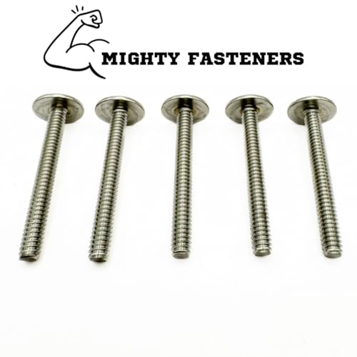 Mighty Fasteners Combo Sidewalk Bolts, 304 Stainless Steel, Hurricane Hardware, 1/4" X 1", 25-Pack 1/4" X 1"
