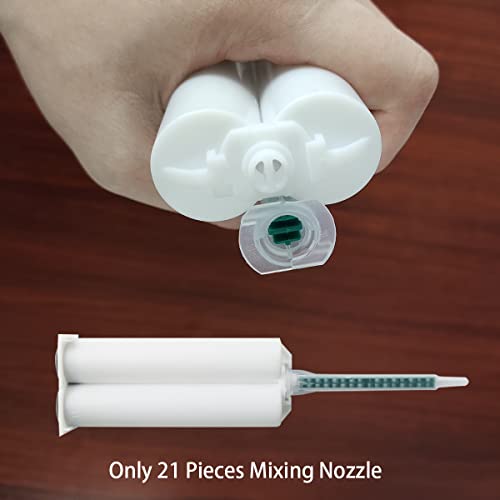 Epoxy Mixing NozzleTip Static Mix Tube Adhesive Cartridges Tips for 1.7oz 21 Pcs 3.3inch length