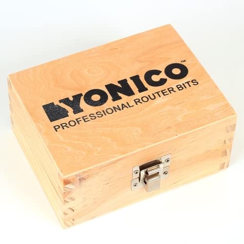 YONICO Joinery Router Bit Set 2 Bit Rabbet Miter 1/2-Inch Shank 15233 2 Bit Rabbeted Miter - 1/2" Shank