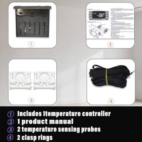 XR03CX-4N0F1 Temperature Controller ,120V/50-60HZ Digital Thermostat Controller Fit for Dixell Programmable Refrigerators/Freezers,Normal Temperature Refrigerating Units Compressor Refrigerators XR03CX-4N0F1