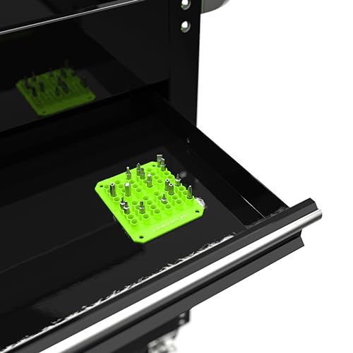 EZRED EZBIT-G Green Flexible Magnetic Bit Holder, Holds 48 Bits