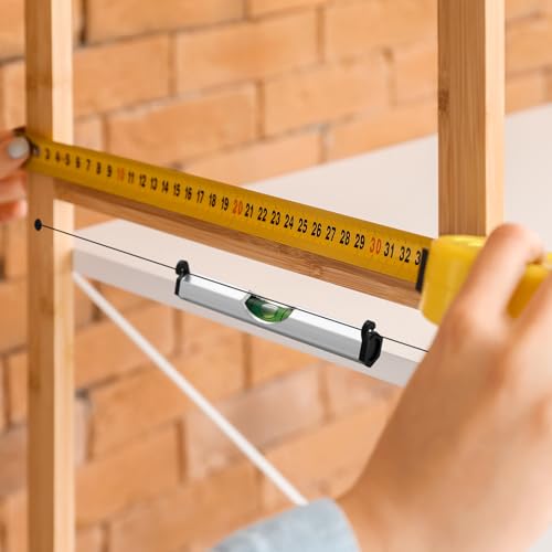Kingdder 12 Pcs Aluminum String Line Level, 3 in Mini String Line Level