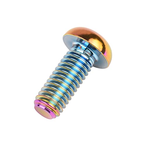 Titanium Bolt Button Head Torx M5 M6 M8 (M6x15, Rainbow) M6x15