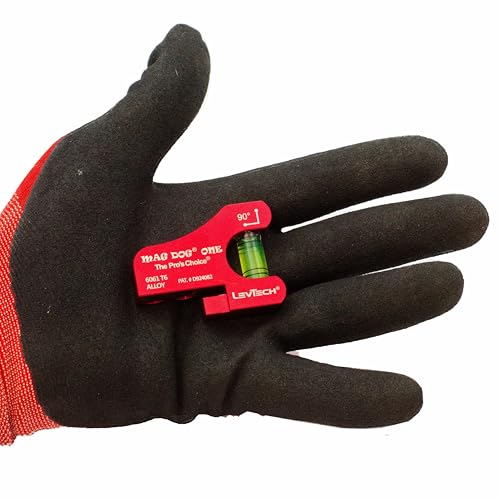 LEVTECH 1-Vial Conduit Bending Level – 90° Magnetic Electrician Tool with 2 Rare Earth Magnets | Replaceable Vial | Compact & Durable Design Mag Dog 1