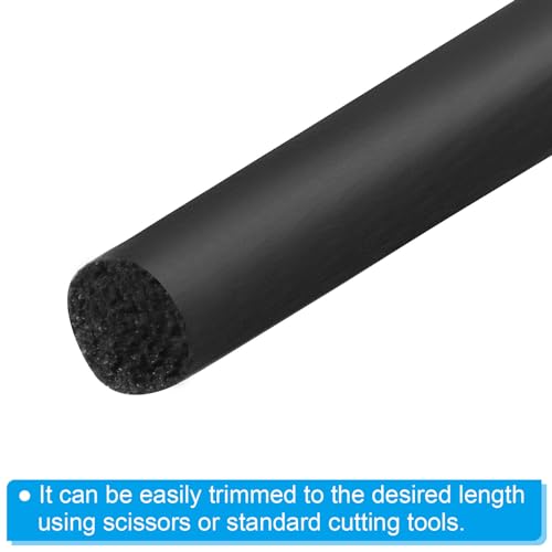 PATIKIL 5/32 Inch x 131.2 Feet Backer Rod, Foam Rope Caulk Crack Joint Filler Roll Seal Weather Strip for Home Construction, Black