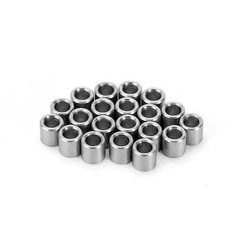 INJORA Washers Spacers- M2.5 Flat Stainless Steel Washers Spacers for 1/18 RC Crawler TRX4M,80PCS (4M-52) (Pack of 3) 4mm (Pack of 3)