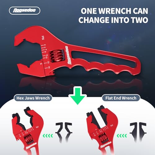 AN Fitting Wrench Anti-scratching AN Fitting Tool For 3AN-16AN Fitting Red