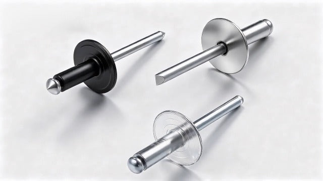 Wensilon(100 pcs) 3/16 * 5/8" Large Cap Open End Stainless Steel Blind Rivets,5 * 16 Blind Rivet 3/16*5/8