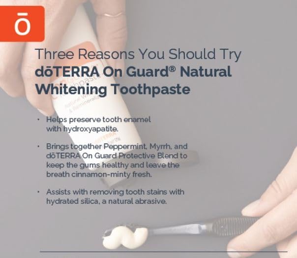 dōTERRA On Guard® Natural Whitening Toothpaste 4.2oz (2 Pack) 4.2 Fl Oz (Pack of 2)