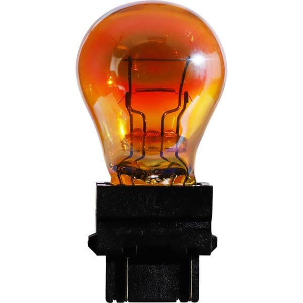 SYLVANIA - 3157 SilverStar Mini Bulb - Brighter and Whiter Light, Ideal for Daytime Running Lights (DRL) and Back-Up/Reverse Lights (Contains 2 Bulbs)