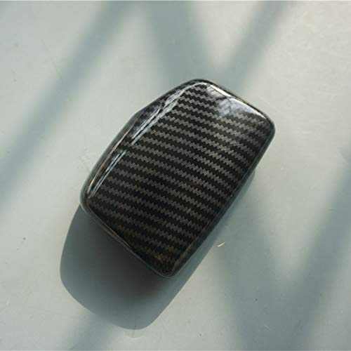 Sport Style Carbon Fiber Print Gear Shift Knob Cover Trim for Audi A4 B9 A5 Q5 Q7 S4 S5 SQ5 2017 2018 2019 (Carbon Fiber Print)