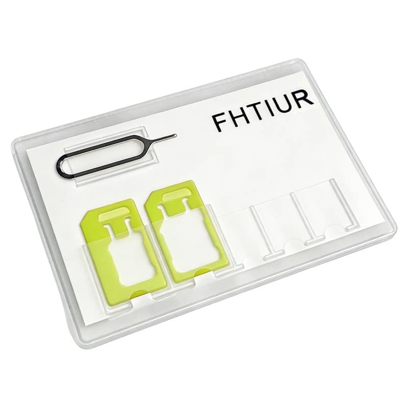 3 Pack Ultra Slim SIM Card Holder, Soft Flexible SIM Storage Case, Wallet Size Travel SIM Organizer with Eject Pin Slot(Green&Red&Yellow)